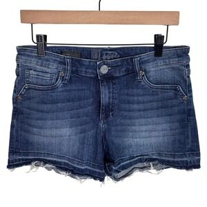 Kut From The Kloth Womens Denim Kelly Shorts Sz 8 Jean Cut Off 4" Inseam‎